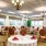 a room with tables and chairs